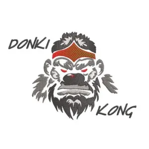 Motif broderie Donki Kong