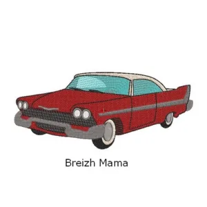 Motif broderie Voiture Plymouth Belvedere