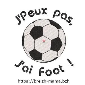 Motif broderie Football