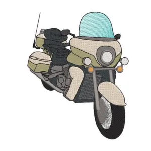 Motif broderie Moto Supermotard