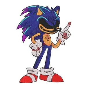 Motif broderie Sonic Exe