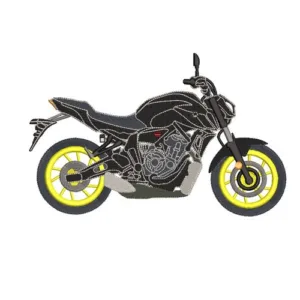Motif broderie Moto Yamaha MT 07