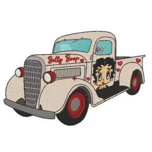 Motif broderie Pick up Ford Betty boop