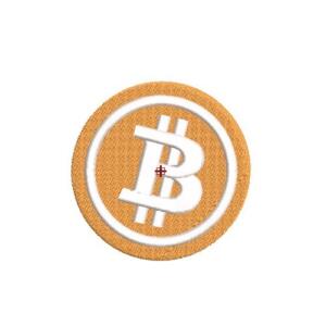 Motif broderie Bitcoin