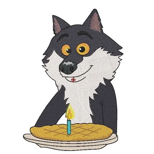 Motif broderie Loup 1 Motif broderie Loup