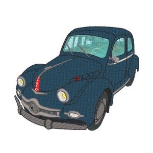 Motif broderie Voiture Panhard Dyna