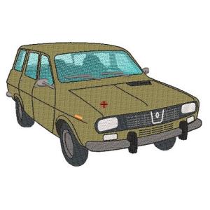 Motif broderie Renault 12 break