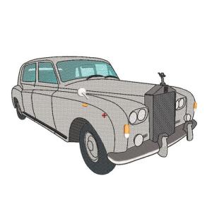 Motif broderie Rolls Royce Phantom