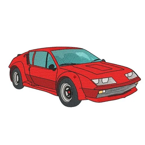 Motif broderie Alpine Renault A310 Motif broderie Alpine Renault A310