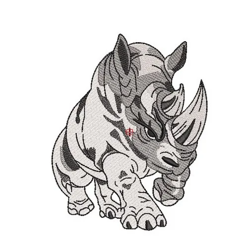 Motif broderie Rhinoceros Motif broderie Rhinoceros