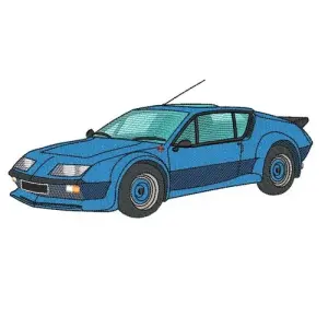 Motif broderie Alpine Renault