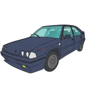 Motif broderie Citroën BX