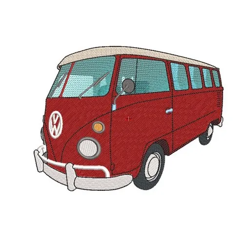 Motif broderie Combi VolksWagen T1 - 1967 Motif broderie Combi VolksWagen T1 - 1967