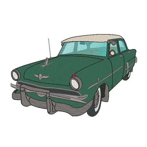 Motif broderie Ford Customline V8 -1953 Motif broderie Ford Customline V8 -1953