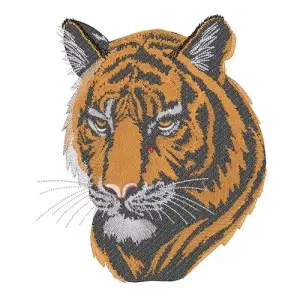 Motif broderie Tigre