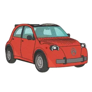 Motif broderie 2CV electrique 2026