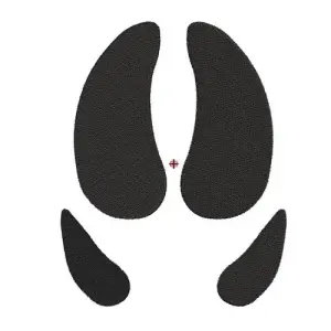 Motif broderie Empreinte de sanglier
